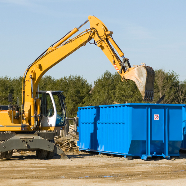 can i choose the location where the residential dumpster will be placed in Rushville